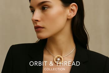 Orbit kolye ve Thread bileklikten oluşan gündüz ikilisi
