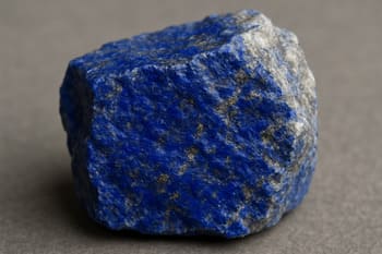 Ham lapis lazuli dilimi, pirit taneleriyle